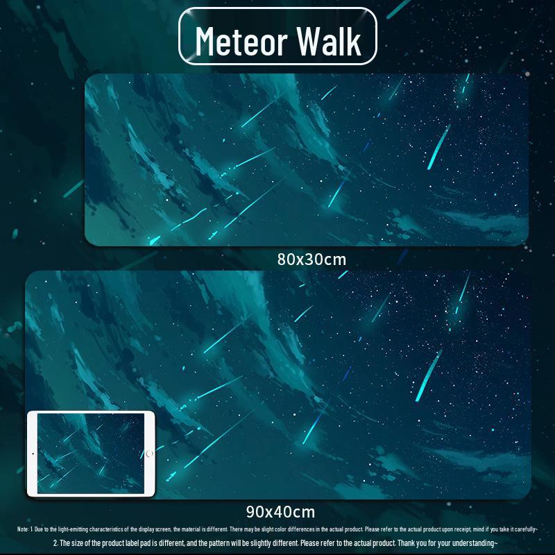 Custom Extra Large Gaming Mouse Pad - Moving Night Sky Design for Esports