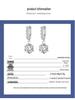 Sterling S925 Silver Moissanite Classic Six-Prong Earrings - Versatile High-Grade Ear Jewelry Dangles