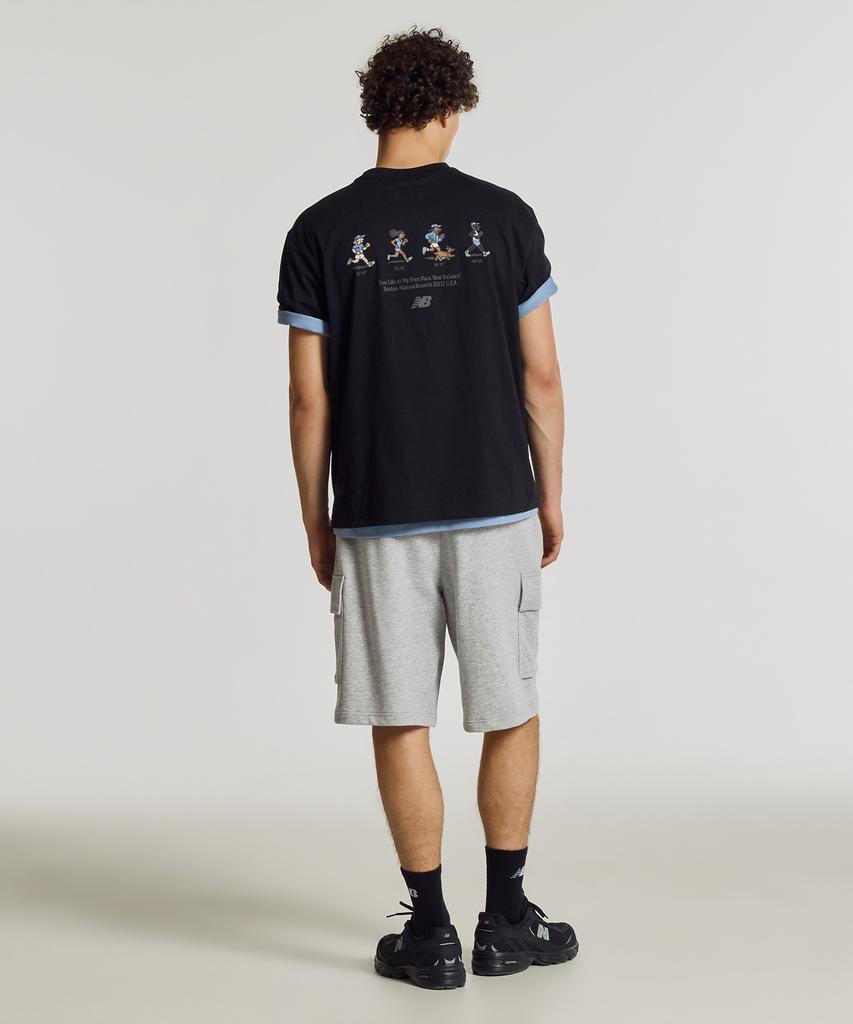 Nyuballanseu Nbneg21503 / Uni Nb Friends Short Sleeve T-Shirt (Black)