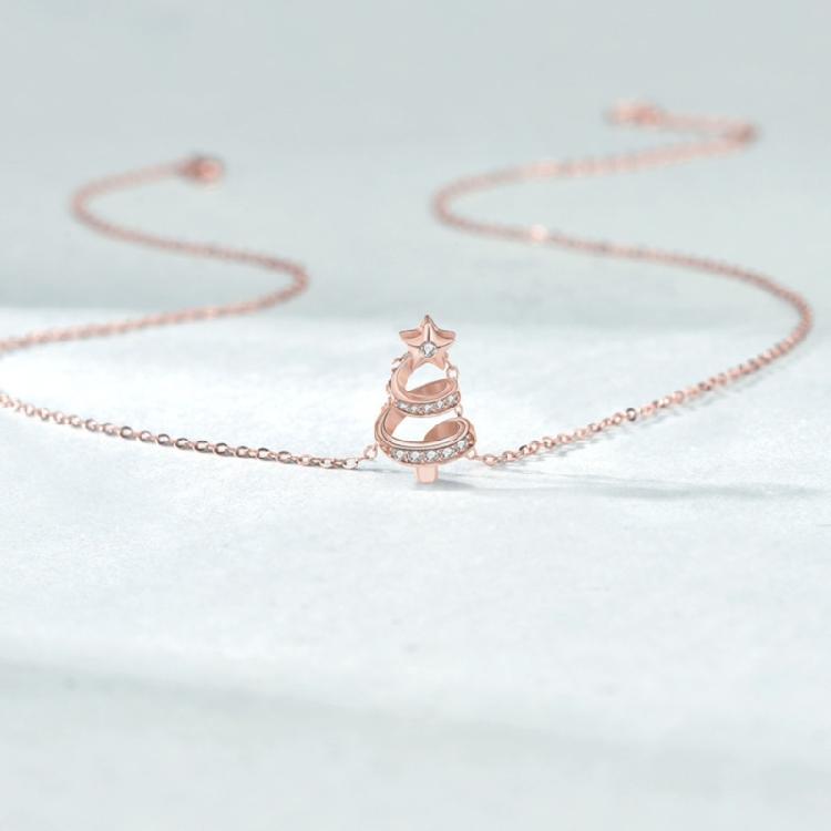 Trendy Chain Necklace Elegant Fashion Necklaces Christmas Tree Pendant Necklace