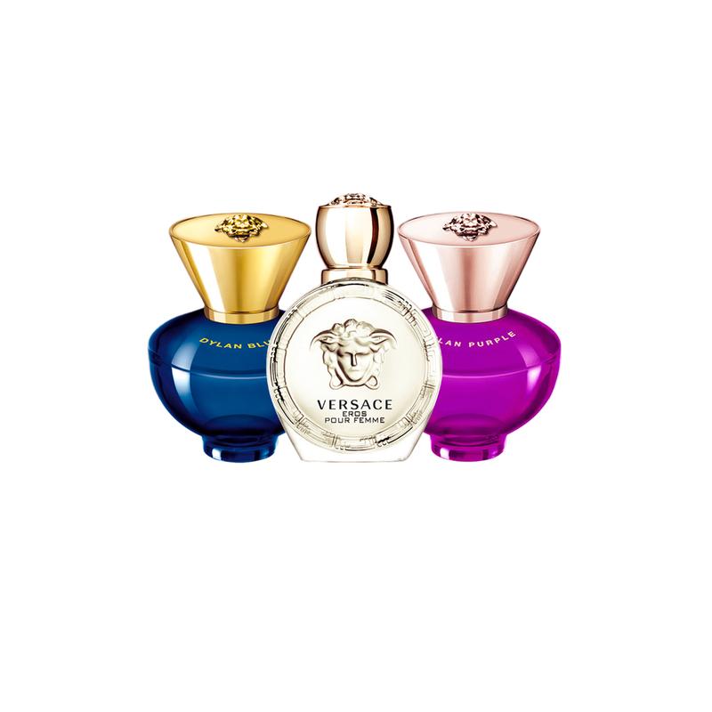 Versace Mini Q version MINI QMINI-Three-piece set: Dylan women s perfume 5ml + Ainas women s perfume 5ml + Sunset Dreams women s perfume 5ml коричневый