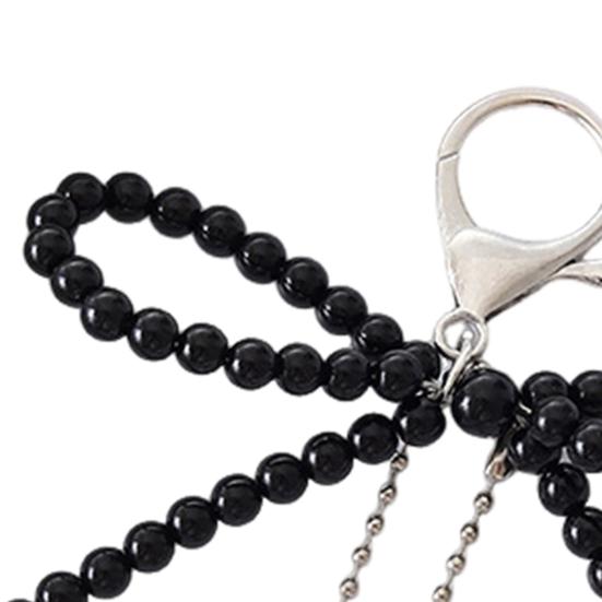 Pendant Keychain Bowknot Shape Wallet Car Backpack Keyring Decoration Decorative Chain Rearview Mirror Accessory