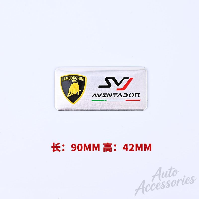 3D Aluminum Auto Badge Sticker Body Trunk Window Decoration Decal For Lamborghini Urus Huracan Aventador Modification Accessory