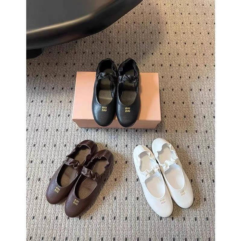 French Flat-soled Ballet Shoes Women's Spring New Versatile Comfortable Shallow Mouth Round Head Mary Jane Single Shoes