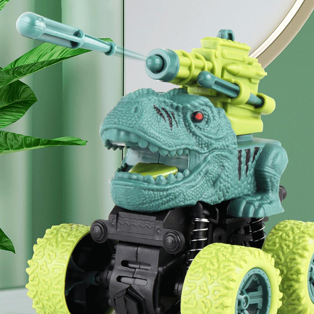 Dinosauři Dětské Hračky Auta Mini setrvačné raketové vystřelovací Vozidlo Vozidlo s pohonem čtyř kol Kaskadérské auto Hračka pro děti Dárek pro chlapce