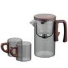 Glass Tea Pot Kettle Infuser 520ML/720ML Teapot Water Separation Inner Magnet One Click Magnetic Switchs Tea Filtration Cup Set