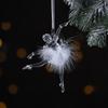 2pcs Acrylic Crystal Christmas Tree Pendant Christmas Tree Hanging Decoration  Wreath