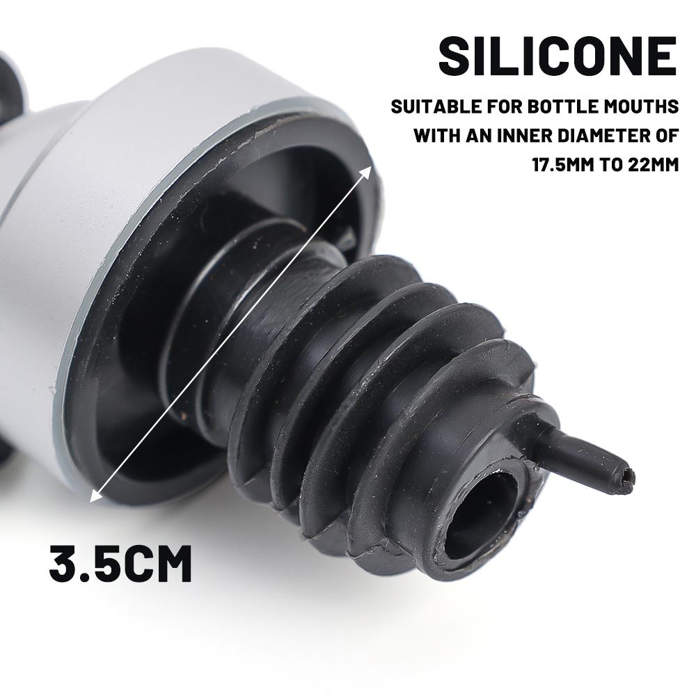 3/2/1pcs Oil Bottle Stopper Olive Oil Sprayer Wine Liquor Dispenser Food Grade Seal Leak-proof Rubber Lock Nozzle Kitchen Gadget