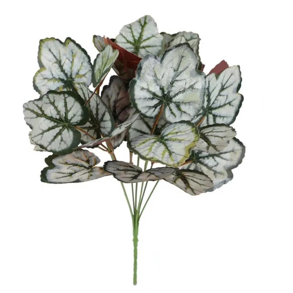 

7 Heads Fake Plants Simulated Green Leaves New Artificial Green Plants Wedding Decor 1