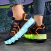 Runaway shoes USB charging, double-wheeled children's men's and women's pulley shoes luminous colorful luminous shoes full circle lights