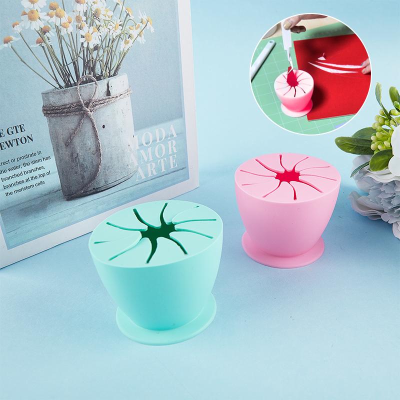 Vinyl Scrap Collector With Suction Cup Waste Storage Box Scrapbooking Tools