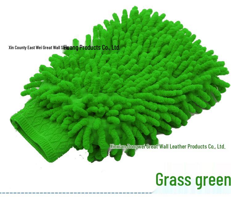 Dual-Sided Chenille Coral Fleece Car Wash Gloves