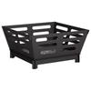 Fire Pit Black 40 X 40 X 20 Cm Steel