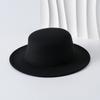 French Classic Retro Daughter Top Hat Black Women's Winter High-end Hat Fashionable Versatile Big Brim Sun Hat