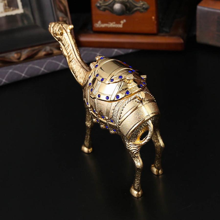 Scatola Portagioie Creativa Europea Deserto Oro Cammello Scatola Porta Gioielli Anelli Collane Oro e Argento Ornamento per la Casa e la Camera da Letto