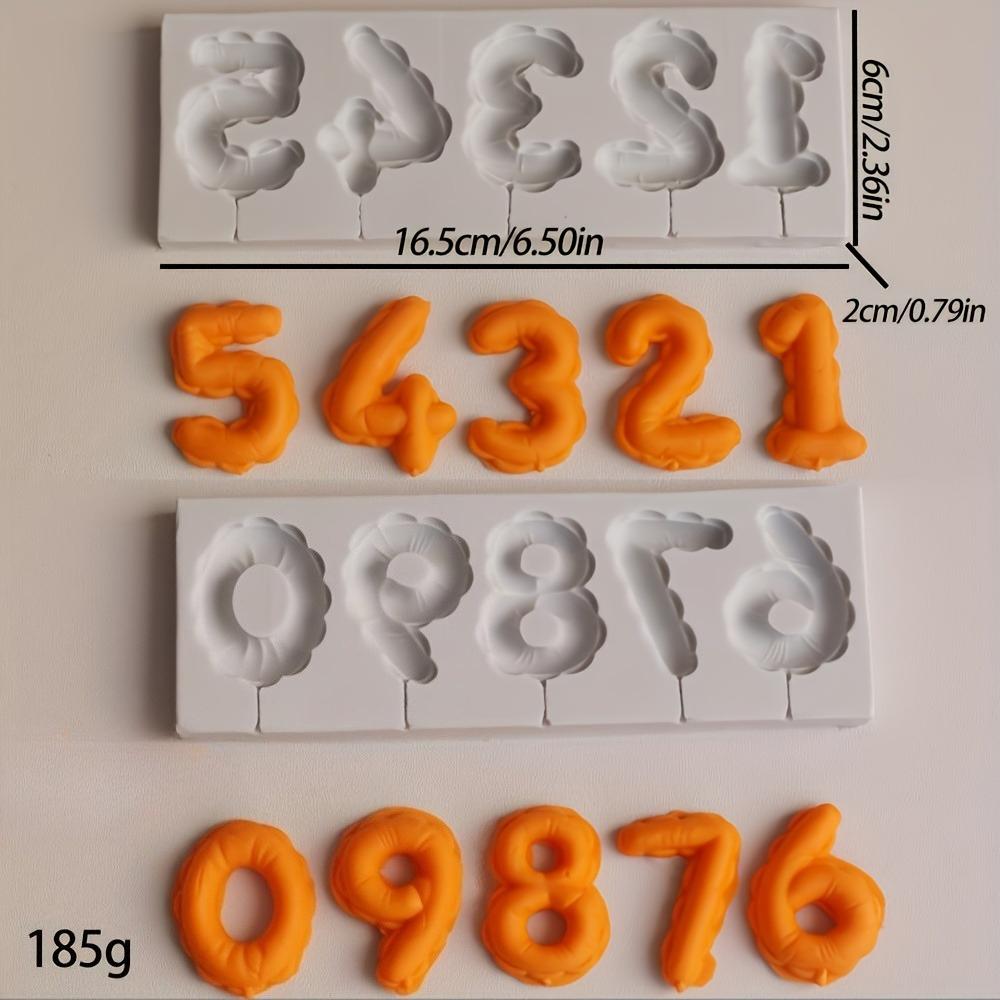 Number Silicone Mold Sugarcraft Cupcake Baking Mold Fondant Cake Decorating Tools