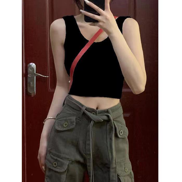 2026 Women's Spring/Summer Camisole Vest - Cross-Border Crop Top