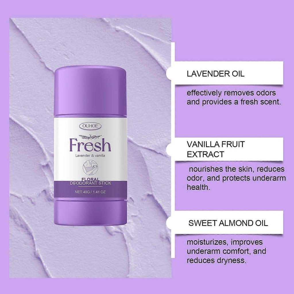Underarm Care Stick Cleans Armpits with Light Fragrance and Mild Sweat Smell,