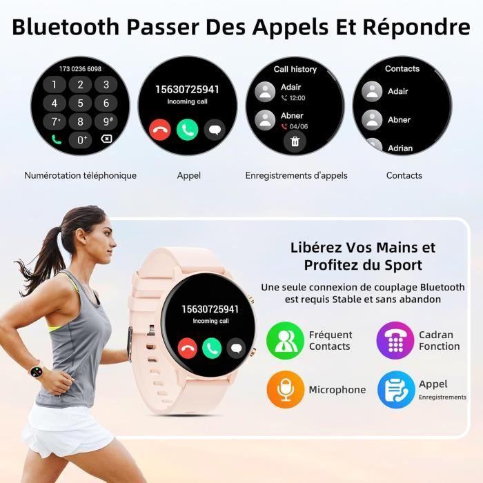 Chytré hodinky pro ženy a muže Hwagol 1.39 Smartwatch s krokoměrem, monitorem spánku, 140+ sportovními režimy, náramek pro Android iOS