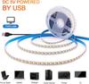 USB 5V LED Light Strips SMD2835 1M 2M 3M 5M White Warm White LED Strip Lights for TV Backlights Home Decor Tape Ribbon Lighting