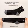 MIIOW 5 Pairs of 100% Pure Cotton Socks for Men, Jacquard Mid-Calf Socks, Sports Sweat-Absorbing Breathable Deodorant Autumn Winter Cotton Socks