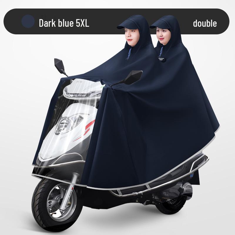 Unisex Electric Car Raincoat: Long, Full-Body, Extra Thick, Waterproof Poncho for Motorcycle Use