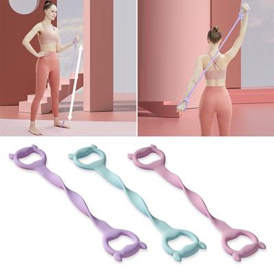 Yoga Widerstandsbänder Zugseil 8-Wort Brustexpander Fitnessstudio Fitnessgeräte Elastisches Muskeltrainingsschlauch Spannseil