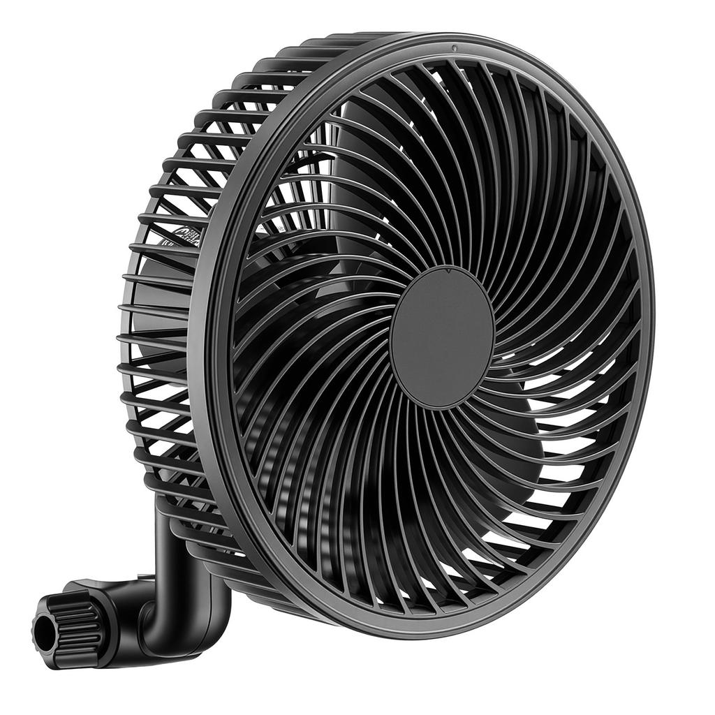SucceBuy Plant/Portable Clip Rechargeable Fan USB Port with Circulation Mode Smart Control Powerful Oscillating Long Runtime