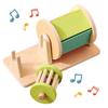 Montessori Infant Wooden Toys Toddler Color Rolling Drum Toy Kids Educational Sensory Toys Baby Birthday Gifts Aged 0-3 Years