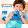 8 5cm Squishy Bun Stress Relief Toy Soft Squeeze Sensory Fidget Toy with Container for Kids and Adults