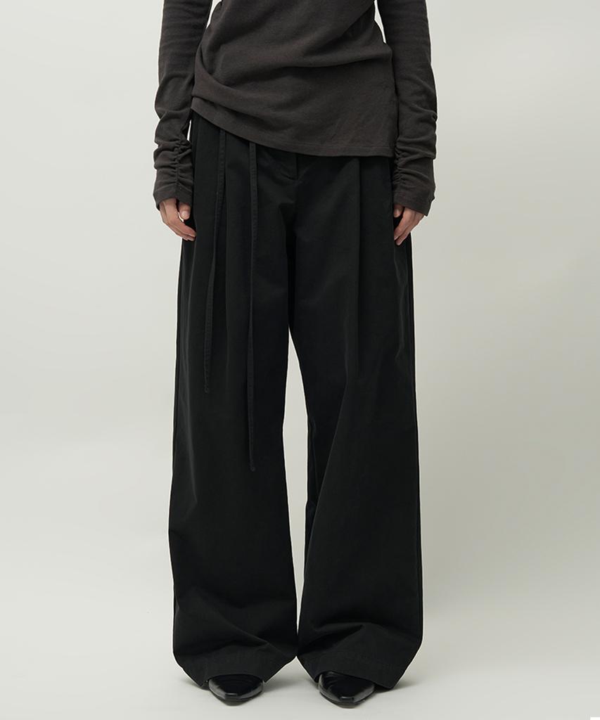 Leopeusaideuhwaiteulabel Grace Tuck Pants Crow