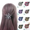 1Pc Hairgrip Fashion Plastic Women's Hair Claws Hair Clips Hairpin Duckbill Clip Rhinestone