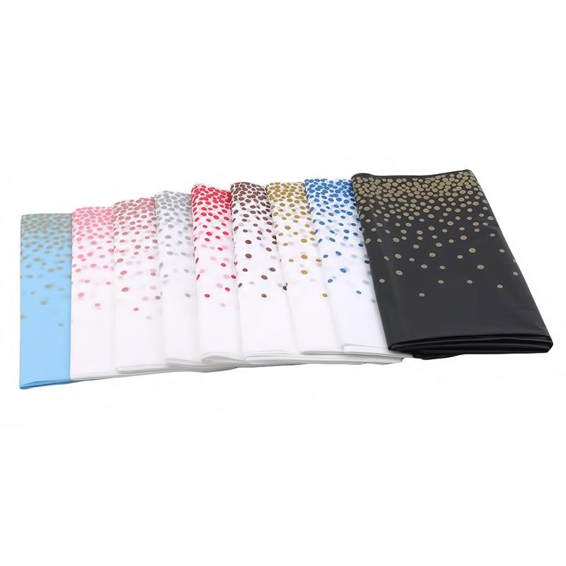 274*137cm Tablecloth Bronzing Black Dot Table Cover for Adult Happy Birthday Party Supplies Wedding Decorations Christmas Decor