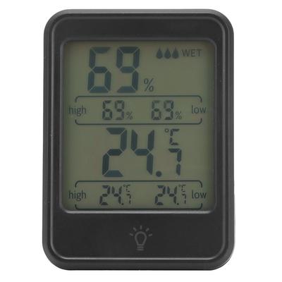 MC41 Thermometer Hygrometer Digital Temperature Humidity Meter Tester with LCD Display BacklightBlack