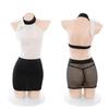 Domila Style Small Secret Naked Back Hollow Hip Skirt Sexy Underwear Role Play Temptation F414 Wholesale