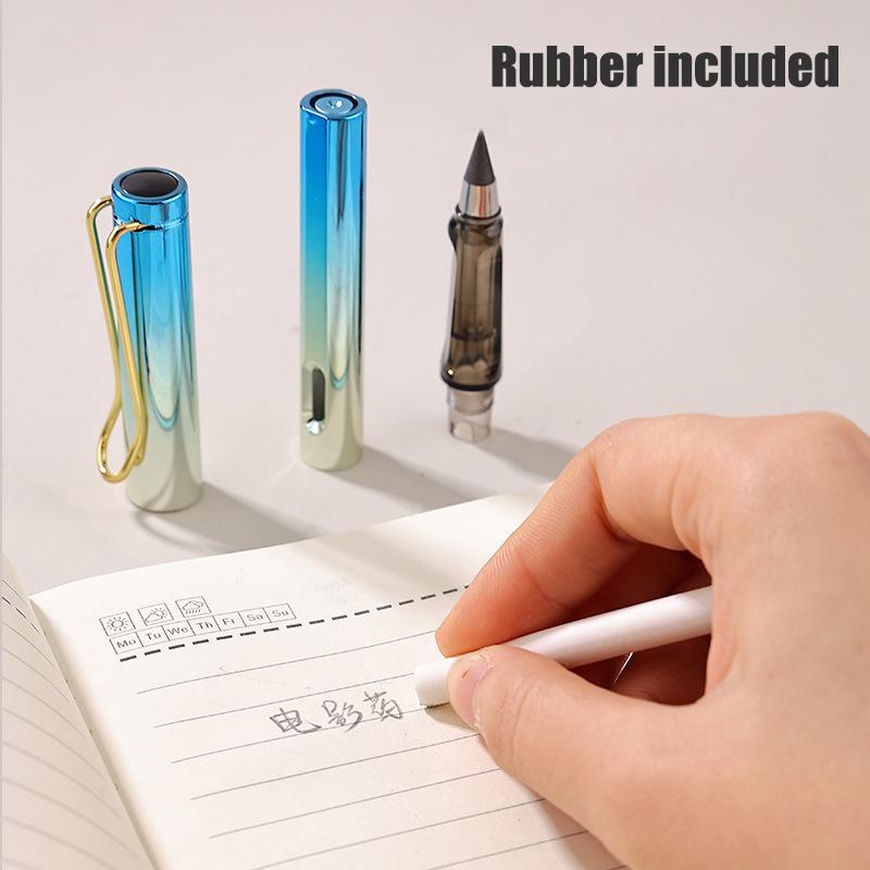 Endless Eternal Pencil with Free Eraser No Need Sharpening for Smooth Writing Drawing School Office Stationery Accessories