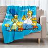 The Simpsons Theme Printed Blanket - Perfect for Couch, Bed, Travel & Outdoor Use | Machine Washable, Cozy & Durable.