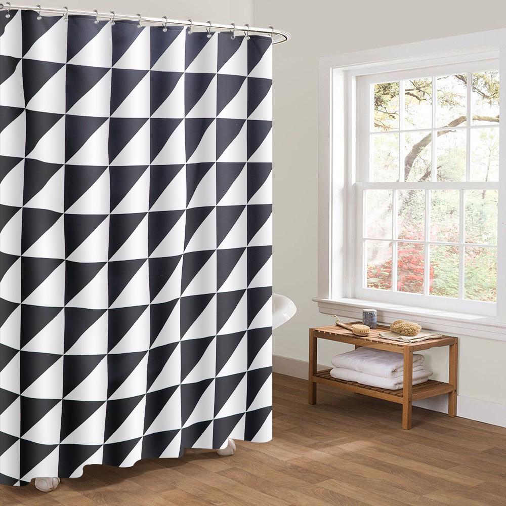 Buy Htovila 72 72'' 100% Polyester Decorative Privacy Protection Bathroom Curtain Waterproof at ...