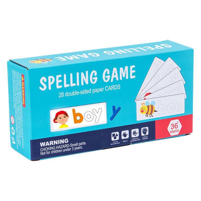 Деревянная алфавитная головоломка Образовательная игрушка для детей, изучающих построение слов CZS