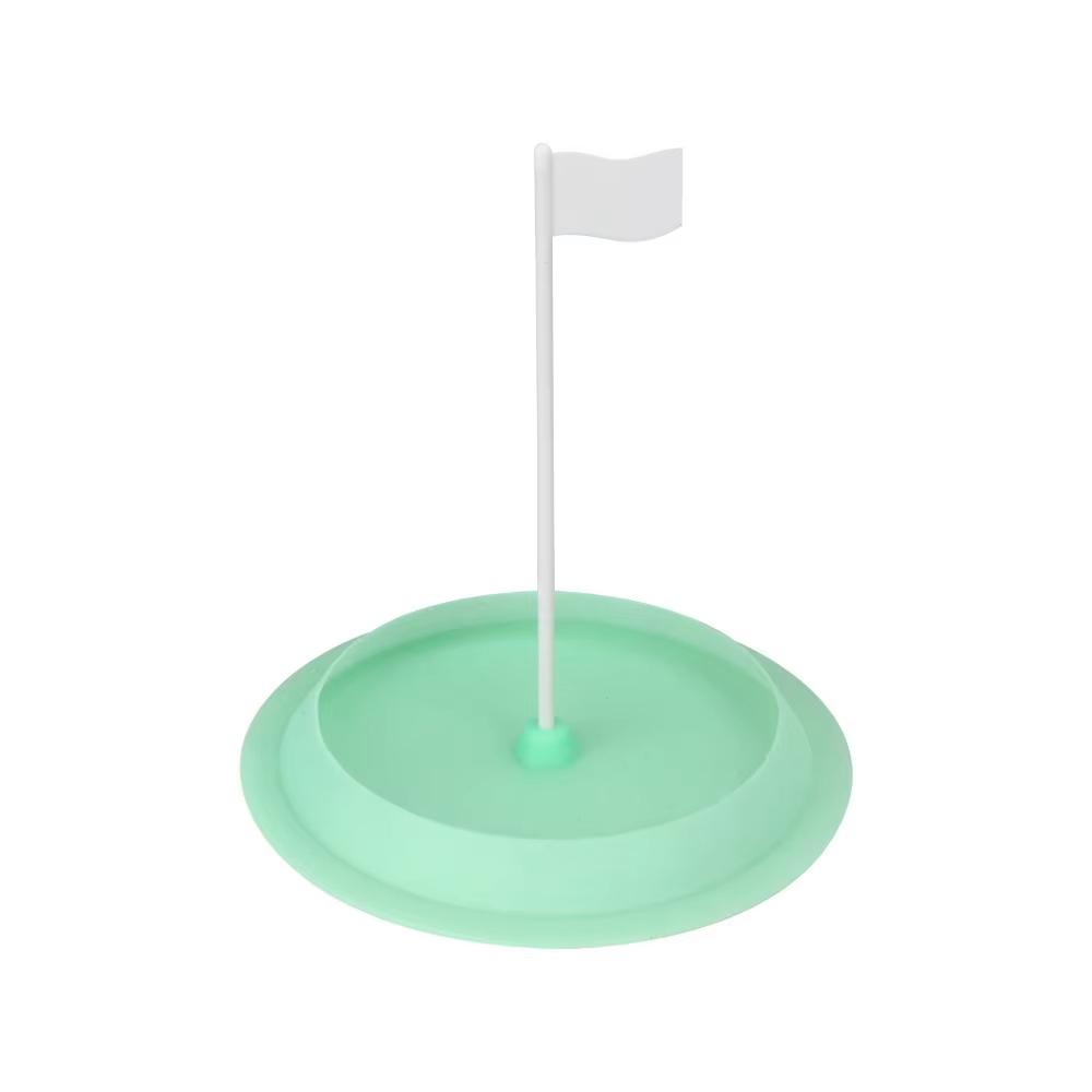 Hole and Flag Golf Putting Cup Practice Cups Training Aid Golf Putting Trainer Training Equipments Silicon Putter Green Cup