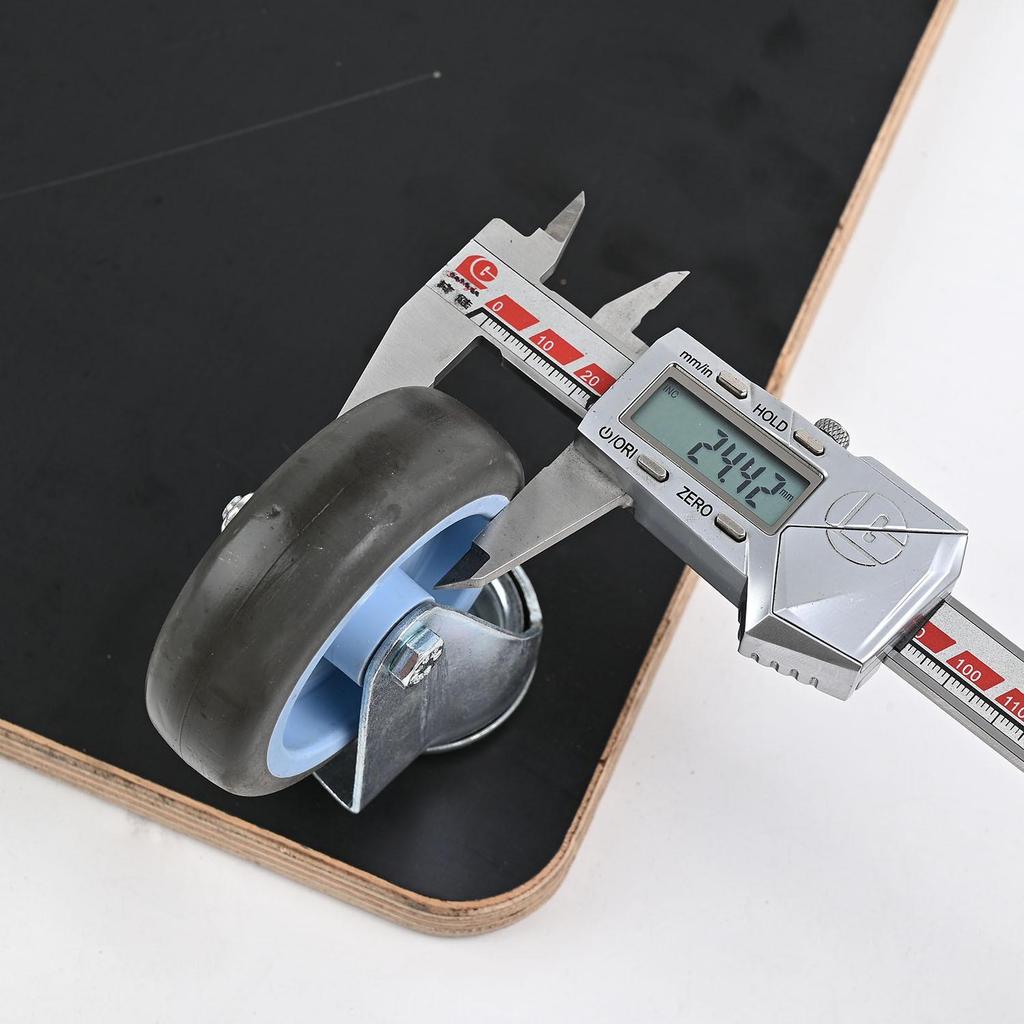 Silent Four-Wheel Small Trolley: Thickened Wooden Flat Cart