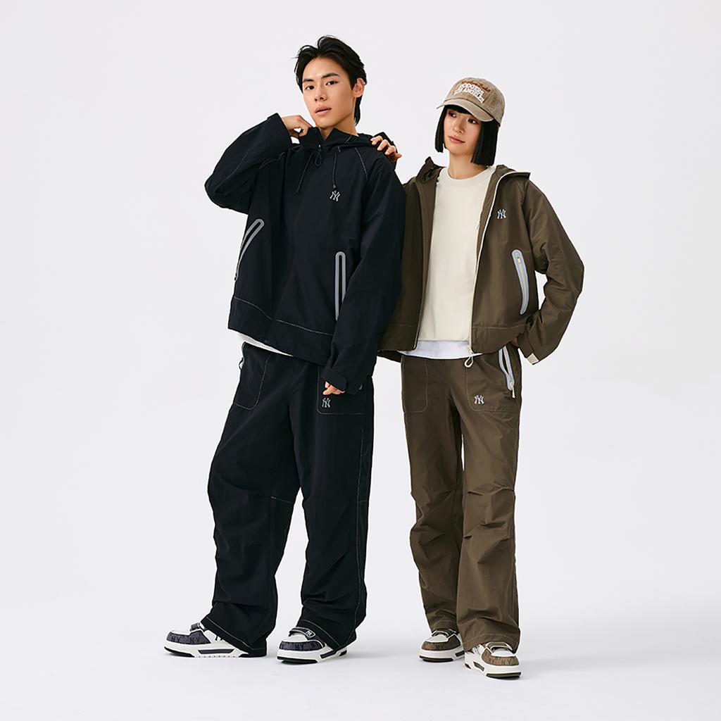 New MLB New York Yankees Basic Collection 25FW Casual Pants Unisex Standard Black 3AWPB0954-50BKS