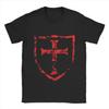 Tempelriddare T-shirt Herr Vardaglig Bomulls T-shirt Rund Hals Kortärmad T-shirt Stora Storlekar Kläder