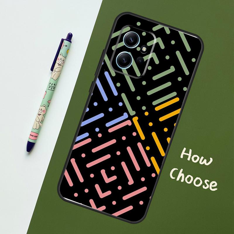 Polka Dots Lines Abstract Art Case For Xiaomi Redmi Note 14 10 11 12 13 15 Pro Plus Cover For Redmi 15 13C 12C 10C 14C 15C
