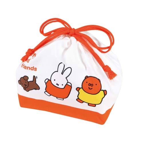 Kutsuwa Miffy Lunch Bag, Miffy Kids Lunch Series, MF822, Made In Japan