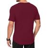 Men's Solid Color Light V-neck Strip Casual Short Sleeve