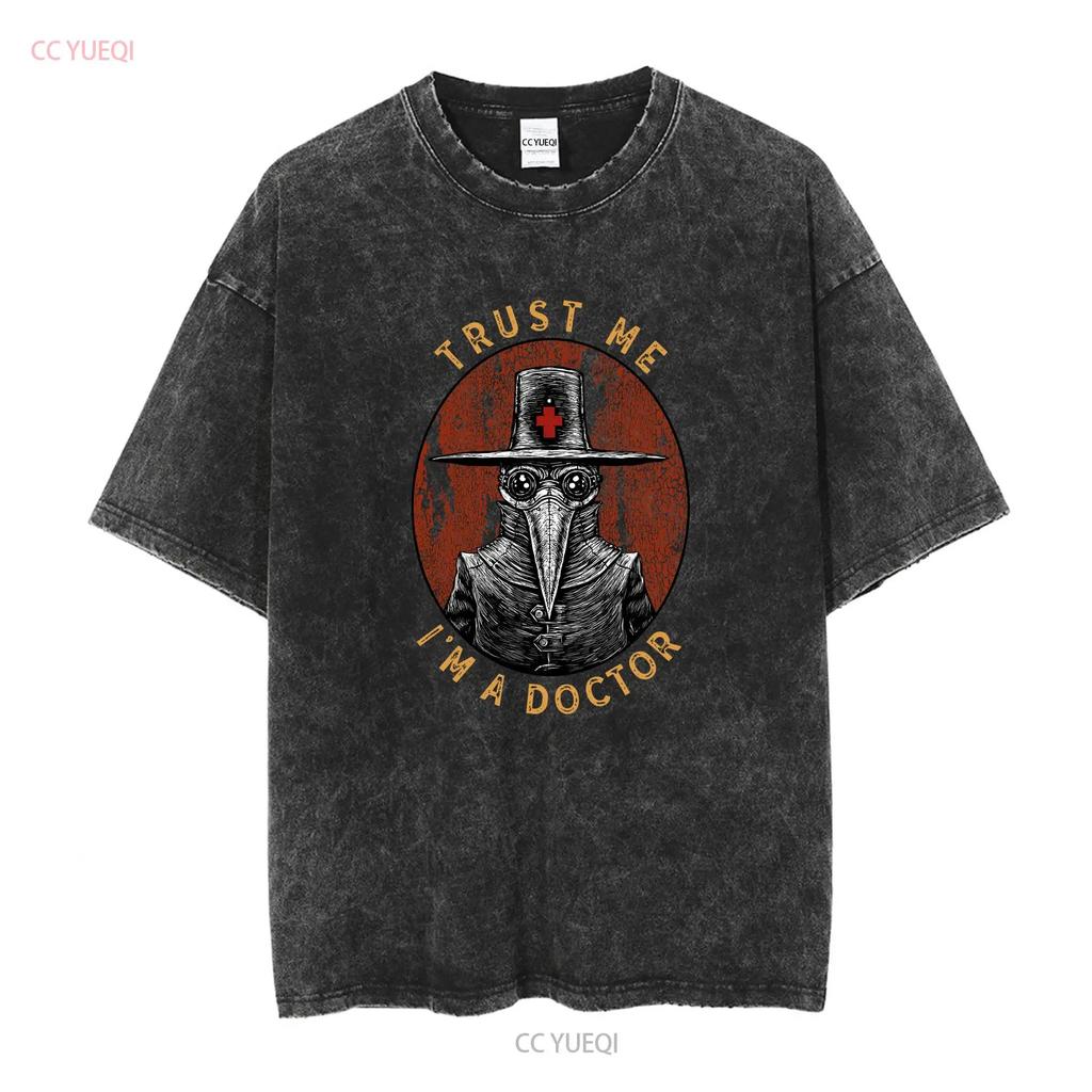 Humor Trust Me Im A Doctor T Shirt Men Cotton Funny Harajuku Short Slee long or sleeves vintage Washed Unisex Stretched