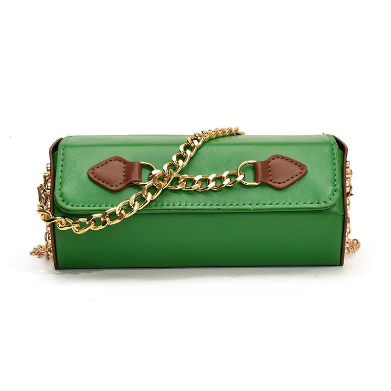 Stylish 2024 Korean Fashion Casual Solid Color Women's Cylinder Bag With Chain Strap