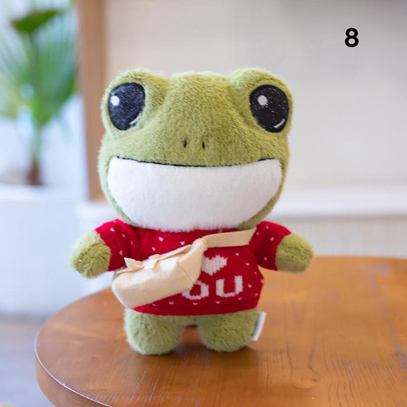 Plush Frog Stuffed Doll Soft Throw Pillow Decorations Children Kids Birthday Present Gifts