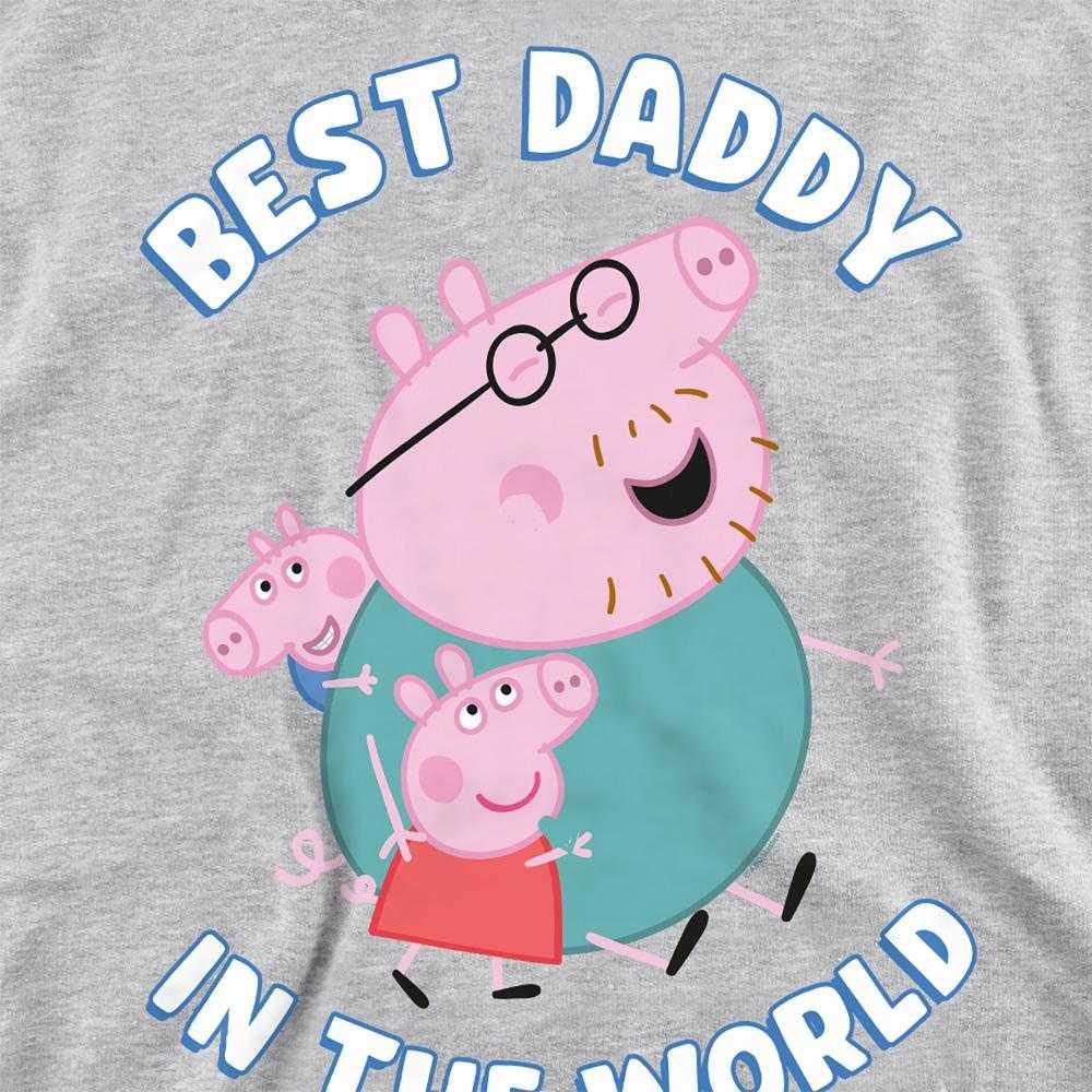 Peppa Pig Unisex Adult Best Daddy In The World Heather Sweatshirt
